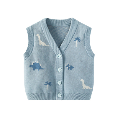 宝宝马甲秋装毛衣针织开衫坎肩