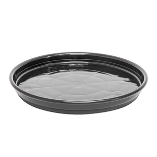 加厚树脂花盆托盘底座圆形底盘底托大号塑料接水花盘花托底垫黑色