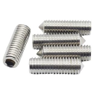 304不锈钢DIN914尖端紧定螺丝GB78尖头顶丝机米M3M4M5M8M10M12M16