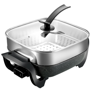 不锈钢蒸笼蒸片电热锅电火锅蒸格蒸锅架方形蒸架韩式方锅专用蒸屉