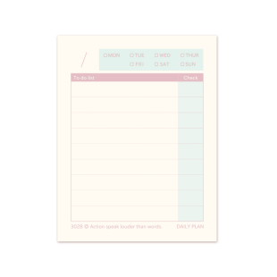 三年二班每日计划本可撕便签本记事本周计划学生时间管理笔记本K