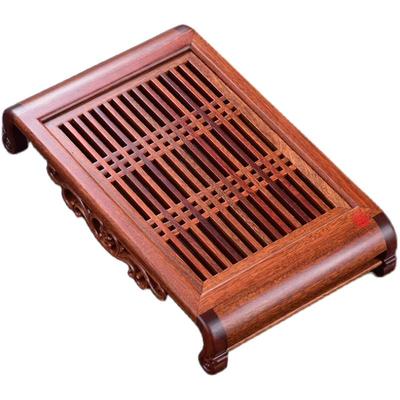 世壶黑檀木茶盘抽屉式大号蓄水