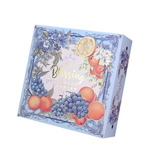 春节通用水果包装盒空盒子喜乐苹果橙子混搭礼盒礼品盒纸盒包装箱