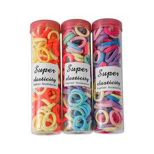 2023年新款儿童发圈无接缝高弹力女童头绳女孩韩版发绳扎马尾皮筋