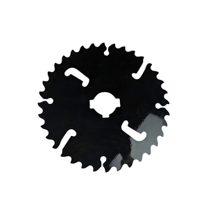 木工多片锯锯片进口黑片带刮刀方木圆木推台锯专用超薄合金切割片