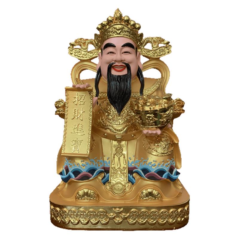 财神爷佛像招财家用摆件供奉树脂装饰摆件
