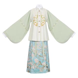 花朝记|画室之恋|织出来的梵高杏花马面裙|毛线绣花|明制汉服