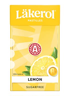 特选进口意大利乐奇乐Lakerol无糖软糖柠檬口味办公室零食27G香港