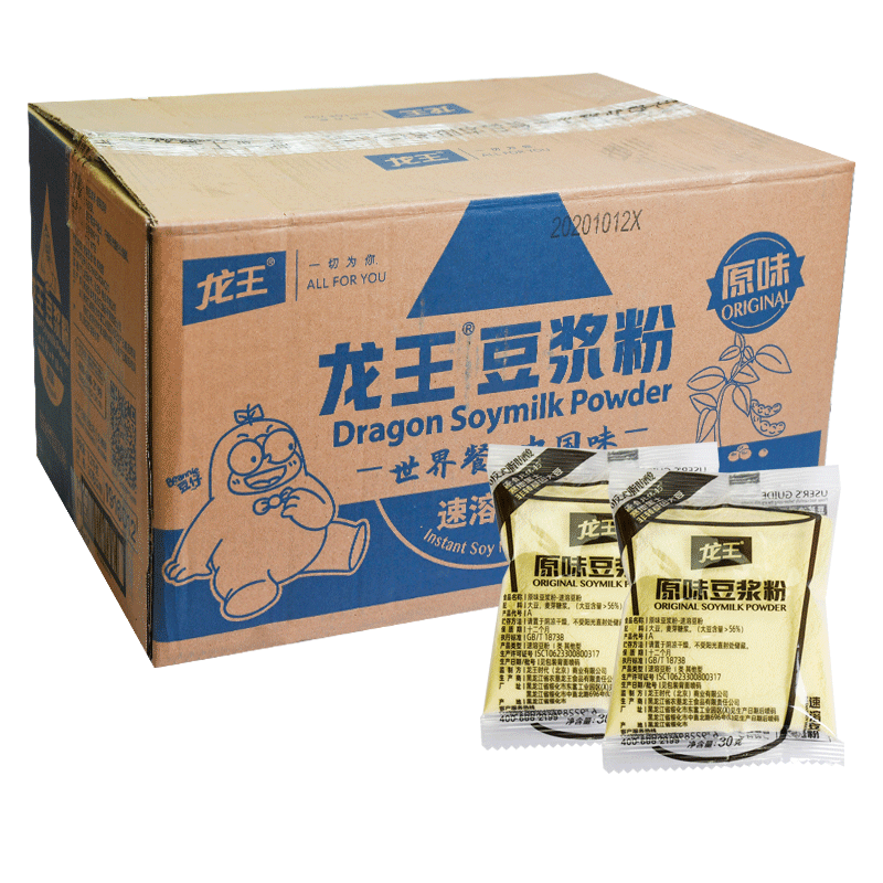 龙王豆浆粉原味甜味早餐家用