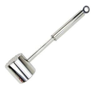 肉锤牛排锤松肉锤德国优质实心不锈钢大号西餐厨具猪排嫩肉敲肉锤