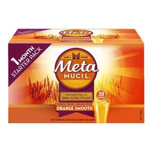 澳洲Metamucil美达施膳食纤维粉车前子无糖大餐救星阻断便携30袋
