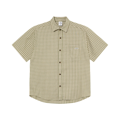 PolarSkateCo细格纹短袖衬衫
