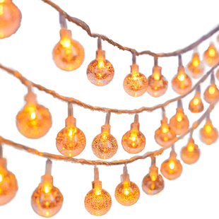 太阳能LED彩灯串灯闪灯户外防水庭院阳台春节装饰布置星星氛围灯