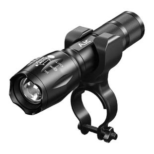 自行车手电筒夜骑前灯可充电防水强光聚焦远射山地车散光灯骑行装