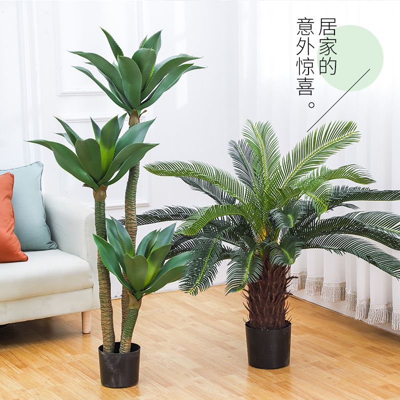 大型仿真盆栽龙舌兰盆景沙漠热带假绿植室内造景装饰落地摆件批发