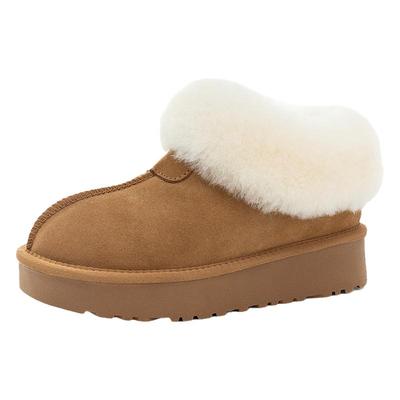 防水大码雪地靴冬季新款一脚蹬