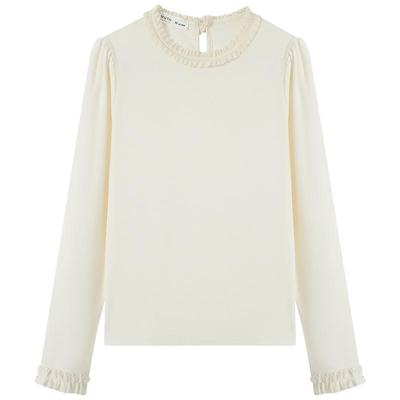 慕兔圆领长袖打底针织衫