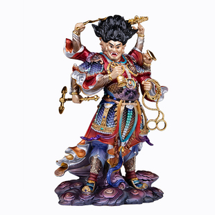 天蓬元帅铜像北极四圣都统大元帅天神猪八戒全铜像家用供奉摆件