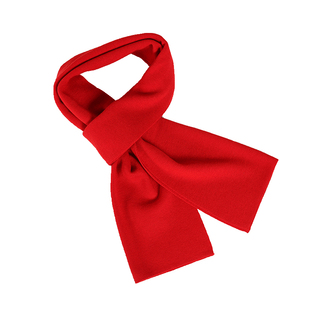 恒源祥本命年会中国红色含羊毛围巾男女秋冬保暖百搭纯色简约围脖