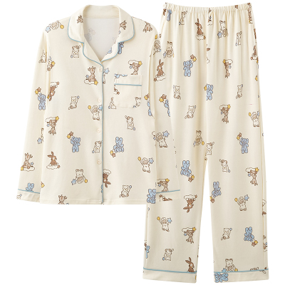 带胸垫月子服春秋产后孕妇睡衣女