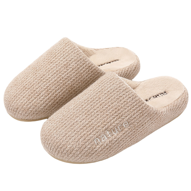 买1送1棉拖鞋女款秋冬季情侣家居室内一对2025新款防滑保暖棉鞋男