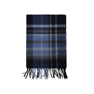 SecondMoon北欧格纹羊毛保暖披肩护颈秋冬百搭时尚围巾