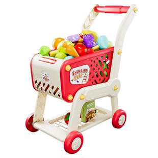 推车玩具购物车儿童女孩2岁3两三宝宝收纳水果小孩厨房过家家男孩