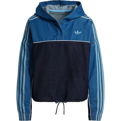 Adidas/阿迪达斯正品 DENIM HOODIE 女子舒适运动外套 GM5387