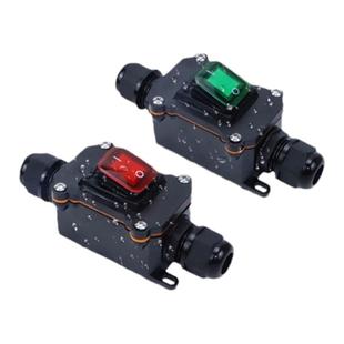 30A大功率防水开关热水器安全220V中途改加装12v/24V按钮带指示灯