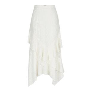 MOUSSY 秋季新品田法式园风不规则荷叶边半身裙028IAZ31-1012