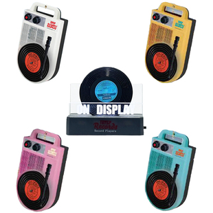 日本正版TOYS SPIRITS 迷你复古录音唱片机挂件扭蛋 唱片录音机