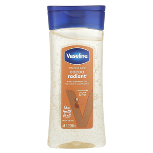 美国Vaseline凡士林改善干燥暗沉全可可脂润肤油焕活身体油200ml