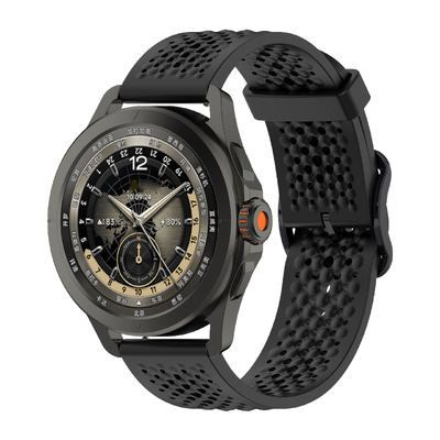 适用于华为GT6表带gt6pro手表watch5表带gt5新款硅胶洞洞透气腕带gt4高级watch男款gt防水4荣耀手表运动46mm