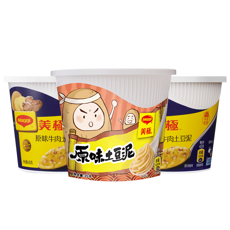 美极土豆泥3盒组合美味即享