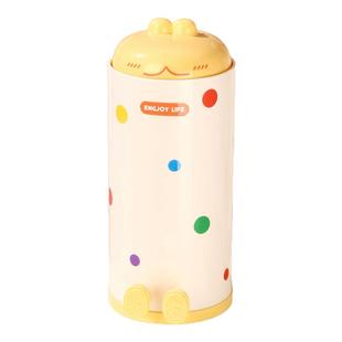 新款化妆刷收纳桶梳妆台防尘升降刷筒可爱按压式笔筒刷具收纳神器