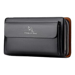 麦克袋鼠手拿包男2023新款潮多功能手包正品商务手抓包大容量男款