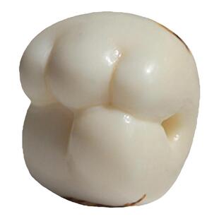 天然猛犸象牙雕萌虎拳胜券在握大权在握文玩手串配饰单圈侧挂提溜