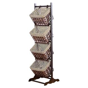 落地置物架卧室客厅玩具收纳架杂物衣服厨房多层收纳篮卡通收纳筐