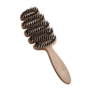 松塔猪鬃护发梳发顶蓬松神器按摩头部顺发排骨梳网红梳子女士专用