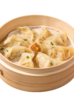 早餐饺子蒸煎饺半成品玉米韭菜