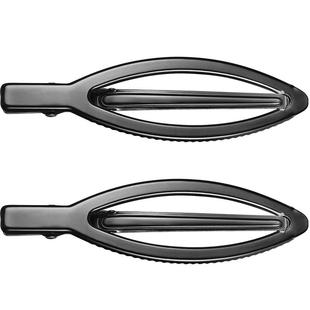 shes茜子轻质简约时尚精巧别致镂空刘海边夹鸭嘴捏夹女发饰一对装