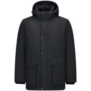 【新品】90%鹅绒BEANPOLE滨波秋冬男商务休闲连帽发热羽绒服外套
