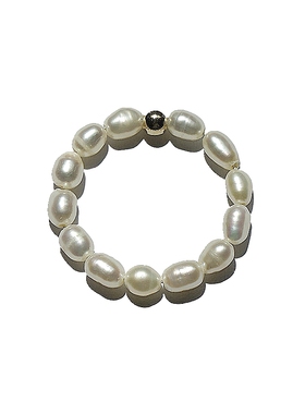 定制珍珠戒指小米珠指环14k注金