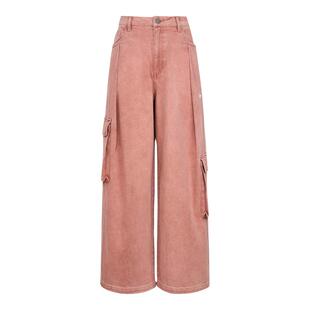 【自营】Adidas阿迪三叶草女子PANTS W牛仔裤休闲运动长裤KU9534