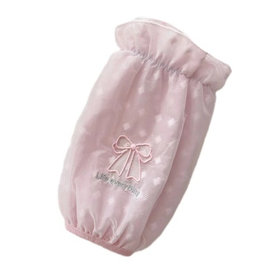 防污秋冬双层小清新网纱女士袖套