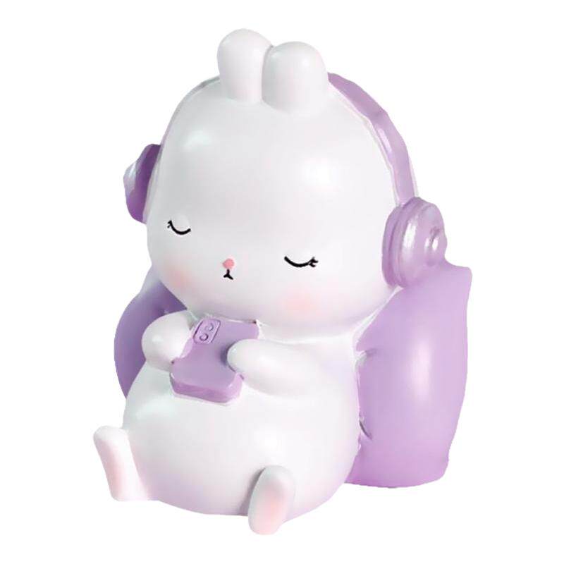 小兔子小摆件车摆公仔蛋糕装饰品