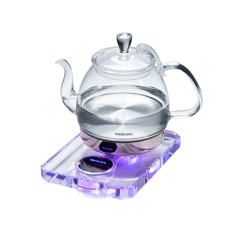 佰宝水晶玻璃恒温电热水壶泡茶