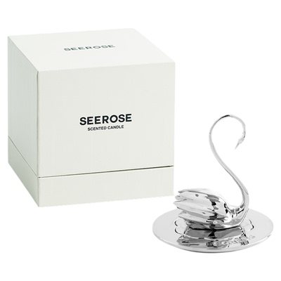 SEEROSE黑白天鹅香薰蜡烛聪明盖
