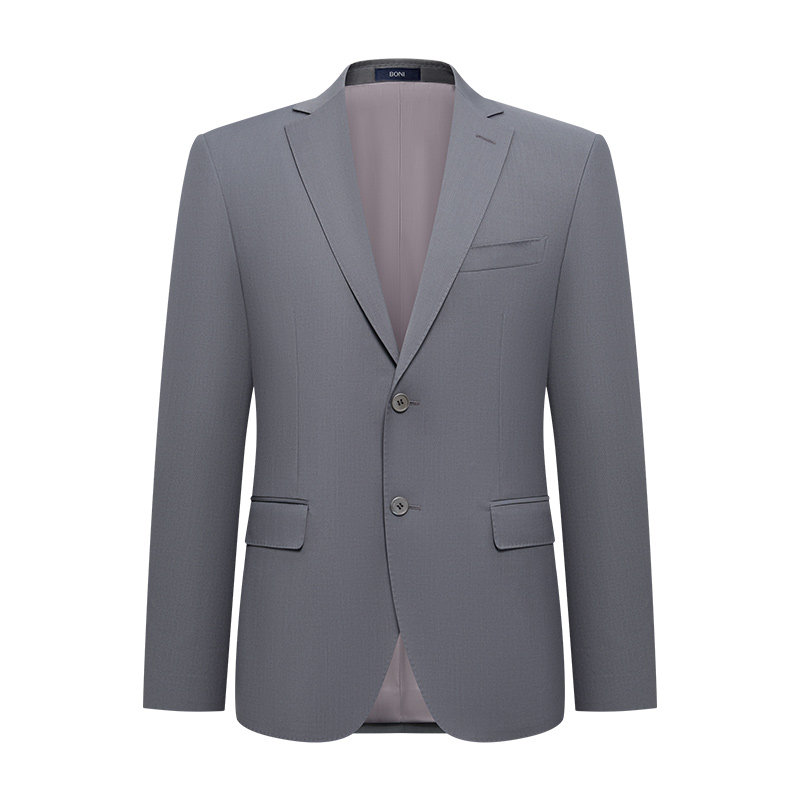 BONI/堡尼春夏新品商务西服套装净色全羊毛西装男士西裤AT283021A