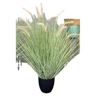 仿真绿植狗尾草网红芦苇草北欧ins风橱窗假花装饰摆件商场造景花